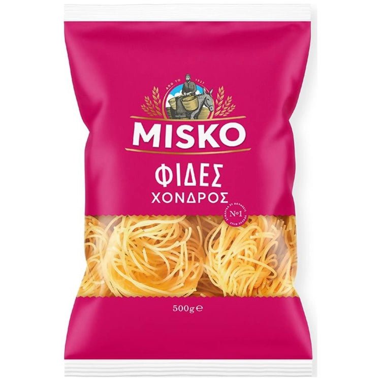 MISKO Nudeln Dick (500g) von Misko bei Araxxon  - Hochwertiges griechisches Produkt.   MISKO Nudeln Dick (500g) από Misko στο Araxxon  - Αυθεντικό ελληνικό προϊόν.